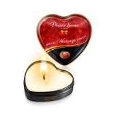 Массажная свеча с ароматом персика Bougie Massage Candle - 35 мл. - Plaisir Secret - купить с доставкой в Новошахтинске