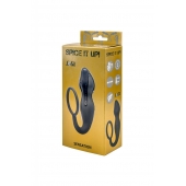 Серое эрекционное кольцо Sensation с анальным стимулятором - Lola Games - в Новошахтинске купить с доставкой