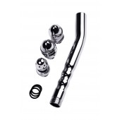 Металлический анальный душ с тремя насадками - ToyFa - купить с доставкой в Новошахтинске