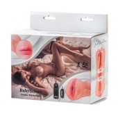 Двусторонний мастурбатор с вибропулей Satisfaction Babylicious - Lola Games - в Новошахтинске купить с доставкой