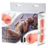 Двусторонний мастурбатор с вибропулей Satisfaction Lucky charm - Lola Games - в Новошахтинске купить с доставкой