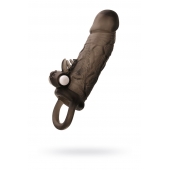 Чёрная насадка на пенис Toyfa XLover с вибрацией - ToyFa - в Новошахтинске купить с доставкой