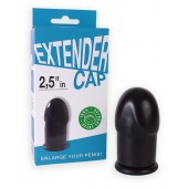 Чёрный латексный удлинитель пениса 2.5 in - Sitabella - в Новошахтинске купить с доставкой