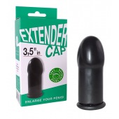 Чёрный латексный удлинитель пениса 3.5 in - Sitabella - в Новошахтинске купить с доставкой