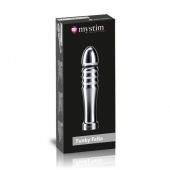 Ребристый фаллоимитатор для электростимуляции Funky Fella Rill Dildo - 13 см. - MyStim - купить с доставкой в Новошахтинске