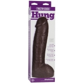 Большая насадка для трусиков Vac-U-Lock Realistic Hung - 31,7 см. - Doc Johnson - купить с доставкой в Новошахтинске