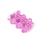 Розовая насадка на пенис Rings Armour - Lola Games - в Новошахтинске купить с доставкой