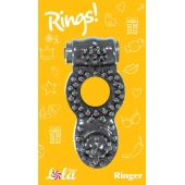 Чёрное эрекционное кольцо Rings Ringer - Lola Games - в Новошахтинске купить с доставкой