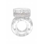 Прозрачное эрекционное кольцо с вибрацией Rings Axle-pin - Lola Games - в Новошахтинске купить с доставкой