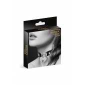 Черный чокер с замком в форме сердца - Bijoux Pour Toi - купить с доставкой в Новошахтинске
