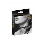 Черный чокер с двумя кольцами - Bijoux Pour Toi - купить с доставкой в Новошахтинске