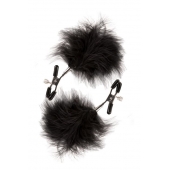 Зажимы для сосков с пухом FEATHERED NIPPLE CLAMPS - Blush Novelties - купить с доставкой в Новошахтинске