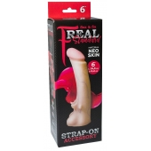 Телесная насадка REAL Standard с усиками на основании - 19 см. - LOVETOY (А-Полимер) - купить с доставкой в Новошахтинске