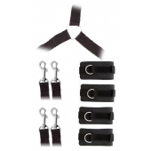 Комплект наручников и поножей LUXURIOUS BED RESTRAINT CUFF SET - Blush Novelties - купить с доставкой в Новошахтинске
