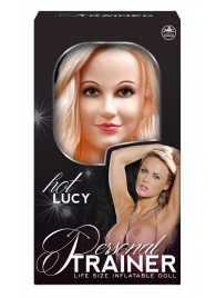 Надувная кукла с вибрацией и 2 любовными отверстиями Hot Lucy Lifesize Love Doll - NMC - в Новошахтинске купить с доставкой