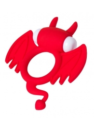 Красное эрекционное кольцо на пенис JOS COCKY DEVIL - JOS - в Новошахтинске купить с доставкой