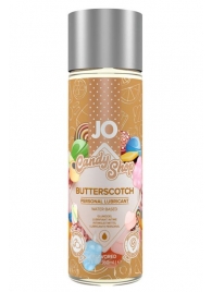 Смазка на водной основе Candy Shop Butterscotch с ароматом ирисок - 60 мл. - System JO - купить с доставкой в Новошахтинске