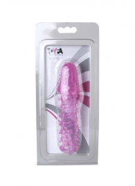 Розовая насадка с нежными шипами - 13,5 см. - Toyfa Basic - в Новошахтинске купить с доставкой