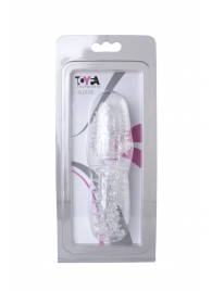 Прозрачная насадка с шишечками и шипами - 13,5 см. - Toyfa Basic - в Новошахтинске купить с доставкой