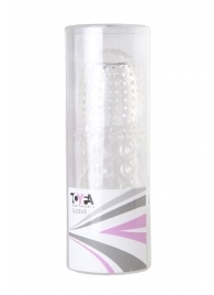 Прозрачная закрытая гелевая насадка - 13,5 см. - Toyfa Basic - в Новошахтинске купить с доставкой