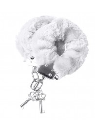 Наручники с белой меховой опушкой - ToyFa - купить с доставкой в Новошахтинске