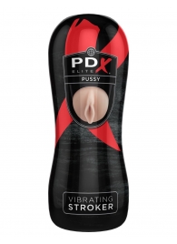 Мастурбатор-вагина Vibrating Pussy Stroker с вибрацией - Pipedream - в Новошахтинске купить с доставкой