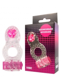 Прозрачное эрекционное кольцо Erowoman-Eroman - Erowoman-Eroman - в Новошахтинске купить с доставкой