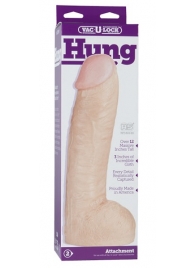 Огромная насадка-реалистик Vac-U-Lock Realistic Hung - 31,7 см. - Doc Johnson - купить с доставкой в Новошахтинске