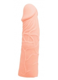 Закрытая телесная насадка-фаллос - 17 см. - Sex Expert - в Новошахтинске купить с доставкой