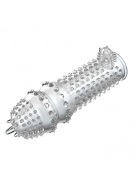 Закрытая прозрачная насадка Crystal sleeve - 14,2 см. - Erowoman-Eroman - в Новошахтинске купить с доставкой