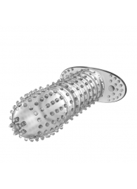 Закрытая прозрачная насадка Crystal sleeve - 12 см. - Erowoman-Eroman - в Новошахтинске купить с доставкой