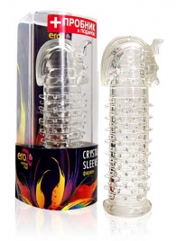 Закрытая прозрачная насадка на пенис Crystal Sleeve Faraon - 13,5 см. - Erowoman-Eroman - в Новошахтинске купить с доставкой