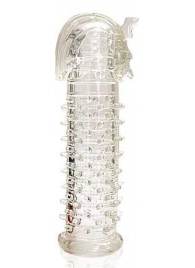 Закрытая прозрачная насадка на пенис Crystal Sleeve Faraon - 13,5 см. - Erowoman-Eroman - в Новошахтинске купить с доставкой