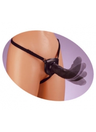 Черный податливый страпон Posable Partner Strap-On - 17,8 см. - Pipedream - купить с доставкой в Новошахтинске