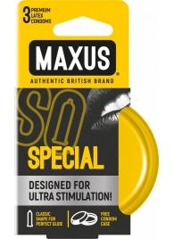 Презервативы с точками и рёбрами в железном кейсе MAXUS Special - 3 шт. - Maxus - купить с доставкой в Новошахтинске