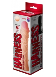 Насадка на пояс Harness RED LINE - 21,5 см. - LOVETOY (А-Полимер) - купить с доставкой в Новошахтинске