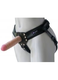 Черный пояс-трусики с двумя насадками  Экзотик-Linda  - 15,5 и 10,5 см. - LOVETOY (А-Полимер) - купить с доставкой в Новошахтинске
