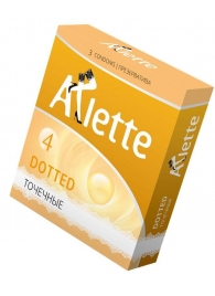 Презервативы Arlette Dotted с точечной текстурой - 3 шт. - Arlette - купить с доставкой в Новошахтинске