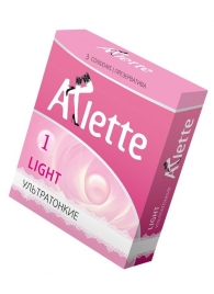 Ультратонкие презервативы Arlette Light - 3 шт. - Arlette - купить с доставкой в Новошахтинске
