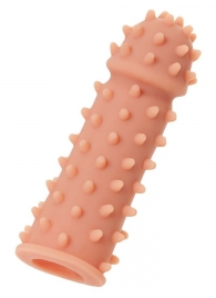 Телесная реалистичная насадка KOKOS Extreme Sleeve 03 с дополнительной стимуляцией - 12,7 см. - KOKOS - в Новошахтинске купить с доставкой