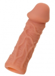 Телесная реалистичная насадка KOKOS Extreme Sleeve 05 с дополнительной стимуляцией - 12,7 см. - KOKOS - в Новошахтинске купить с доставкой