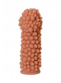 Телесная реалистичная насадка KOKOS Extreme Sleeve 08 с дополнительной стимуляцией - 12,7 см. - KOKOS - в Новошахтинске купить с доставкой