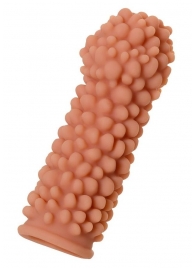 Телесная реалистичная насадка KOKOS Extreme Sleeve 08 с дополнительной стимуляцией - 12,7 см. - KOKOS - в Новошахтинске купить с доставкой