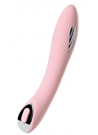 Розовый силиконовый вибратор с электростимуляцией TESLA G-POINT - 21 см. - ToyFa - купить с доставкой в Новошахтинске