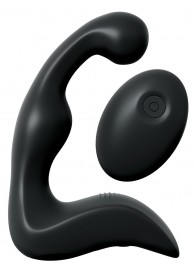 Черный вибромассажер простаты с пультом ДУ Control P-Spot Pro - Pipedream - в Новошахтинске купить с доставкой
