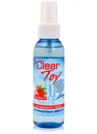 Очищающий спрей для игрушек CLEAR TOY Strawberry - 100 мл. - Биоритм - купить с доставкой в Новошахтинске