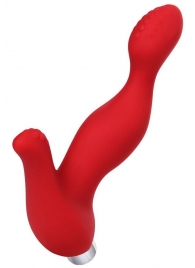 Красный силиконовый вибростимулятор простаты Proman - 12,5 см. - ToyFa - в Новошахтинске купить с доставкой