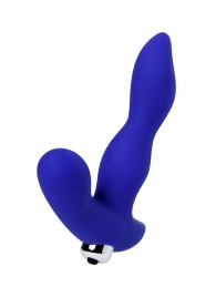 Синий силиконовый вибростимулятор простаты Stroman - 14,5 см. - ToyFa - в Новошахтинске купить с доставкой