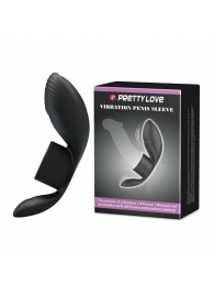 Черное кольцо на пенис с вибрацией Vibration Penis Sleeve - Baile - в Новошахтинске купить с доставкой