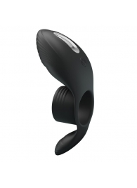 Черное кольцо на пенис с вибрацией Vibration Penis Sleeve - Baile - в Новошахтинске купить с доставкой